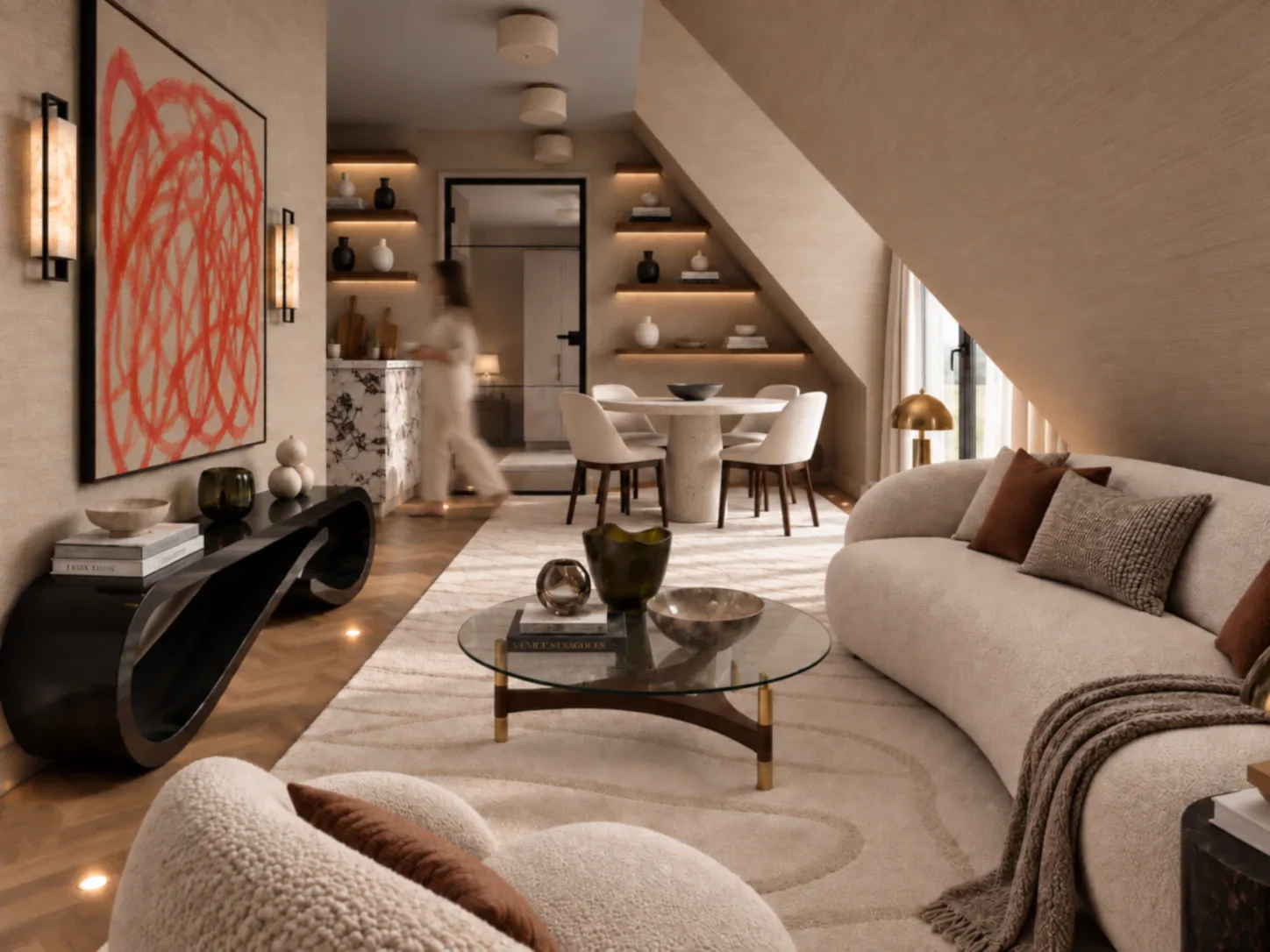 Magdeburg. Living Room.